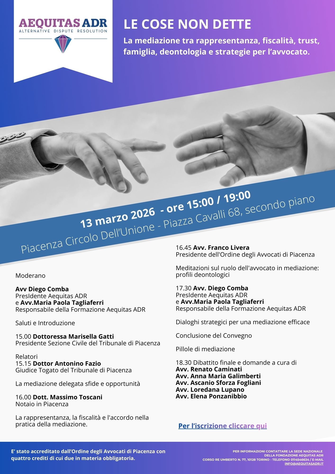 Le cose non dette: La mediazione tra rappresentanza, fiscalità, trust, famiglia, deontologia e strategie per l’avvocato